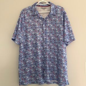 Johnston & Murphy flamingo shirt